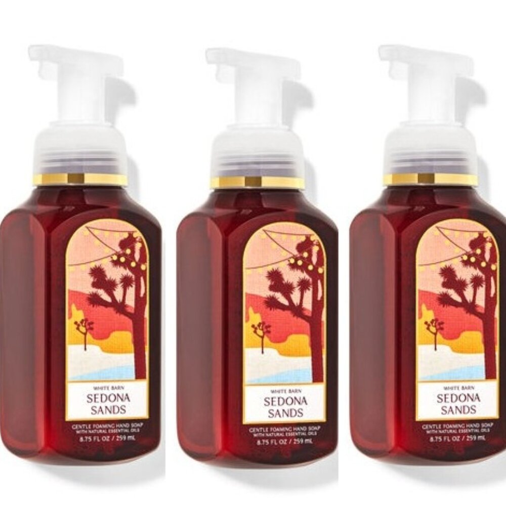Bath & Body Works Sedona Sands Genle Foaming Hand Soap 3 pc Set